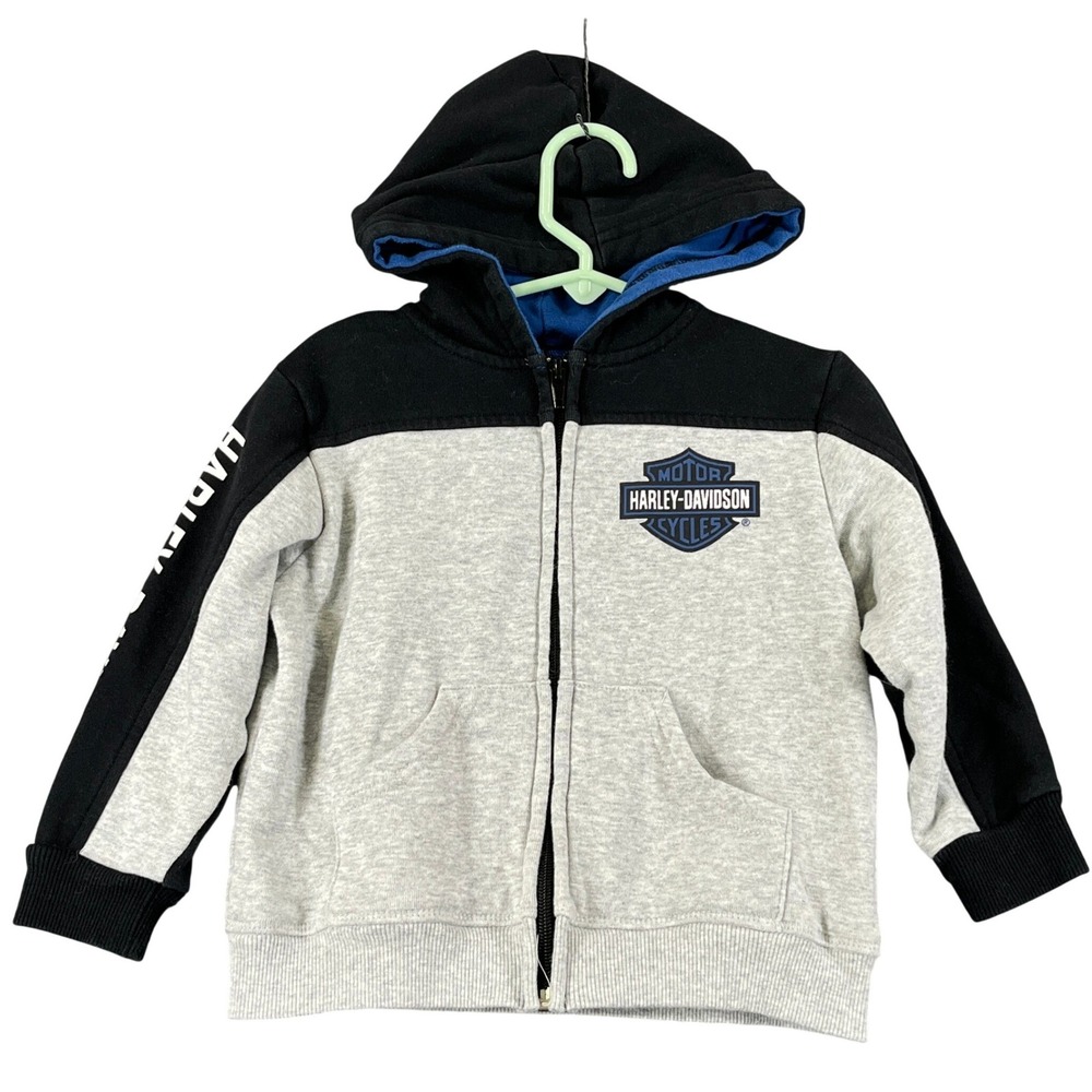 Harley-Davidson SGI Apparel Group Hoodie Kids 2/3T Colorblock Logo Casual Wear